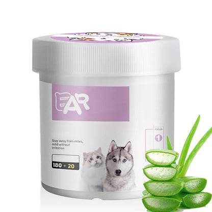 🏆 Last Day Special Price £8.99 ! 🐾Buy 2 Get 1 Free🎁Natural Plant-Based Pet Eye & Ear Cleaning Wipes – pH-Balanced Gentle Pre-Moistened Grooming Wipes for Dogs, Cats, Rabbits & Small Animals