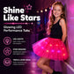 🎁LED Light Up Sequin Tutu Skirt Star Mesh Princess Skirt for Girls and Adults