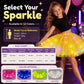 🎁LED Light Up Sequin Tutu Skirt Star Mesh Princess Skirt for Girls and Adults