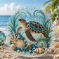 🌊 DIY Ocean Pearl Painting – Create Your Own Unique Wall Art with a Beautiful Sea Theme