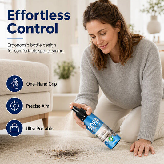 🥳2026 HOT SALE-￡6.99!! 🥳💞50K+ SOLD!🛋️✨ 50% OFF! No‑Rinse Fabric Cleaner Spray – Just spray & wipe – no water, no rinsing. Perfect for sofas, carpets & upholstery – fresh in minutes! 🧼💨