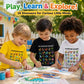 🦖Hot Sale 50% OFF✨Kids Dinosaur Alphabet Graphic T-Shirt1