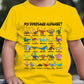 🦖Hot Sale 50% OFF✨Kids Dinosaur Alphabet Graphic T-Shirt1