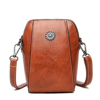 👛LAST DAY SALE 49% OFF🍂 Women Handmade Leather Crossbody Phone Bag – Lightweight Small Purse for Essentials, Fits Phone, Cards & Keys 🛍️✨