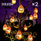 ⏳LAST DAY SALE ONLY ￡12.99!🌃Waterproof Halloween Pumpkin Solar Branch Lights