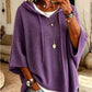 🎁2026 NEW - 50% OFF👚Oversized Knit Hoodie with Drawstring