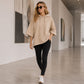 🧥Seasonal Style - Relaxed Pullover Hoodie with Half-Sleeve Cut – Flattering Loose Fit & Modern Aesthetic for Transitional Weather