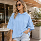 🧥Seasonal Style - Relaxed Pullover Hoodie with Half-Sleeve Cut – Flattering Loose Fit & Modern Aesthetic for Transitional Weather