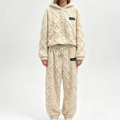 ❄️Hot Sale-70% OFF🧸 Women's 2-Piece Plush Fleece Set – Cosy Winter Style