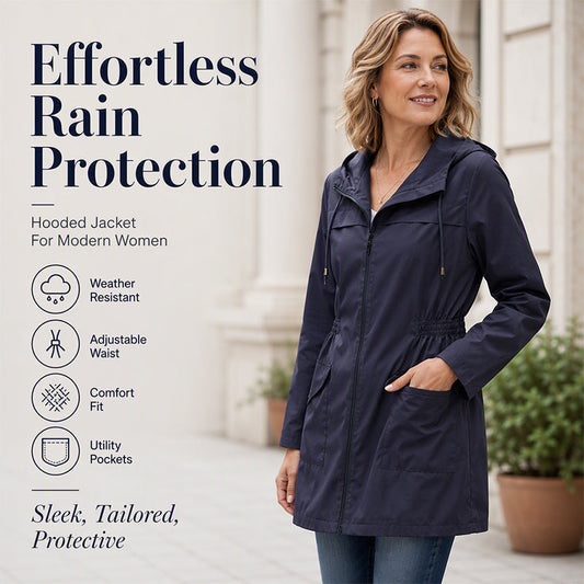 🌸LAST DAY SPECIAL PRICE!!☔ All-Weather Comfort | Women's Stylish Water-Resistant Everyday Jacket