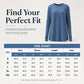 💖2026 Autumn’s Sale 70% OFF✨🍂Women's Casual Crewneck Long Sleeve Top With Thumb Holes and Curved Hem