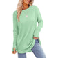 💖2026 Autumn’s Sale 70% OFF✨🍂Women's Casual Crewneck Long Sleeve Top With Thumb Holes and Curved Hem