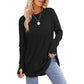 💖2026 Autumn’s Sale 70% OFF✨🍂Women's Casual Crewneck Long Sleeve Top With Thumb Holes and Curved Hem