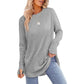 💖2026 Autumn’s Sale 70% OFF✨🍂Women's Casual Crewneck Long Sleeve Top With Thumb Holes and Curved Hem