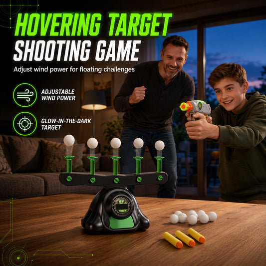 🎁🎅Christmas Special Sale - 70% OFF💝Electric Hovering Ball Target Shooting Game Set and Floating Balls Glow in the Dark Electronic Target for Kids1