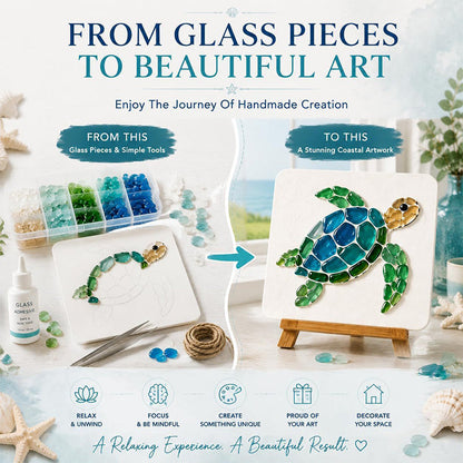 DIY Sea Glass Ocean Mosaic Art Kit