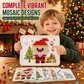 Kids Christmas 3D Mushroom Nail Pegboard Toy Set