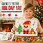 Kids Christmas 3D Mushroom Nail Pegboard Toy Set