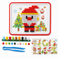 Kids Christmas 3D Mushroom Nail Pegboard Toy Set