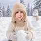 🖤Black Friday Special Price:£10.99!!!💥Sale: 50% OFF💥♟️Kids Fleece Balaclava Hat, Windproof Thermal One Piece Hood Scarf, Adjustable Drawstring Full Face Neck Warmer for Boys Girls, Winter Outdoor Ski Cycling Hat
