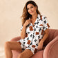 ⏳LAST DAY SALE 70% OFF!!🐮Cute Highland Cow Print, 3-Piece Fun Pajama Set – Cozy Lounge & Sleepwear ✨