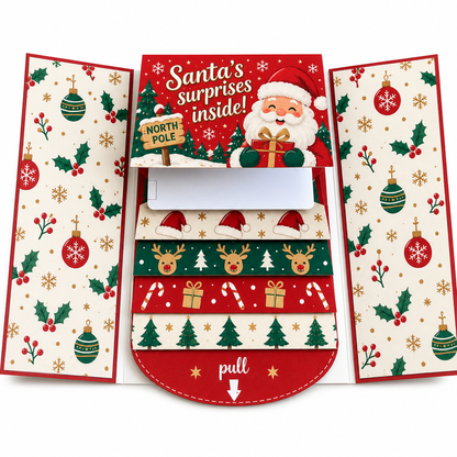 Christmas Pull-Out Greeting Card