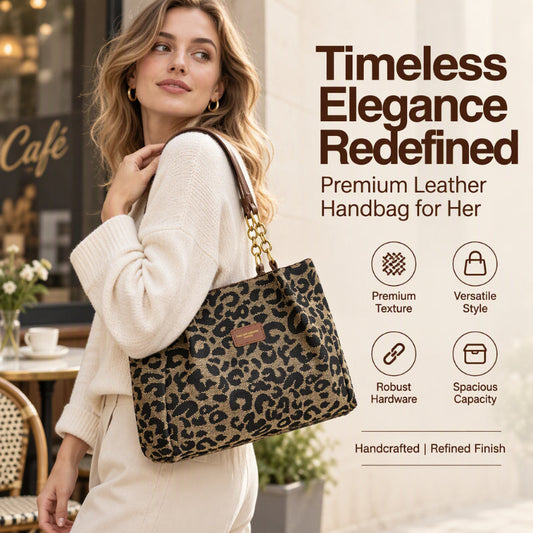 🎁2026 New Arrivals - 70% OFF🎒Retro Leopard Print Tote Bag for Women