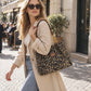 🎁2026 New Arrivals - 70% OFF🎒Retro Leopard Print Tote Bag for Women
