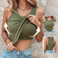 🎁Summer Sale 50% OFF😍Ribbed Stretchy Tank Top with Shelf Bra💓
