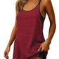 🚨Limited Time 50% Off Striped Tankini Dress with Pockets, High Waist Conservative Swimwear